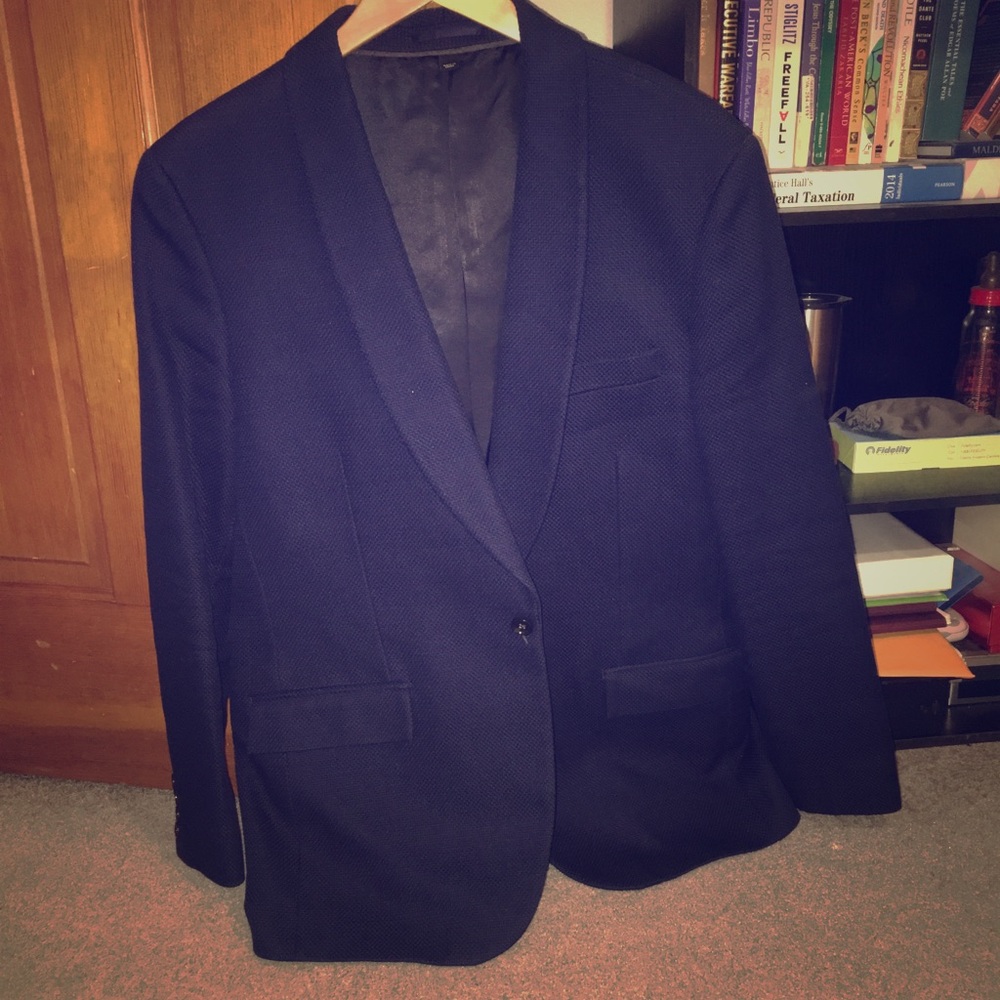 Size 42R J crew ludlow texted blue blazer